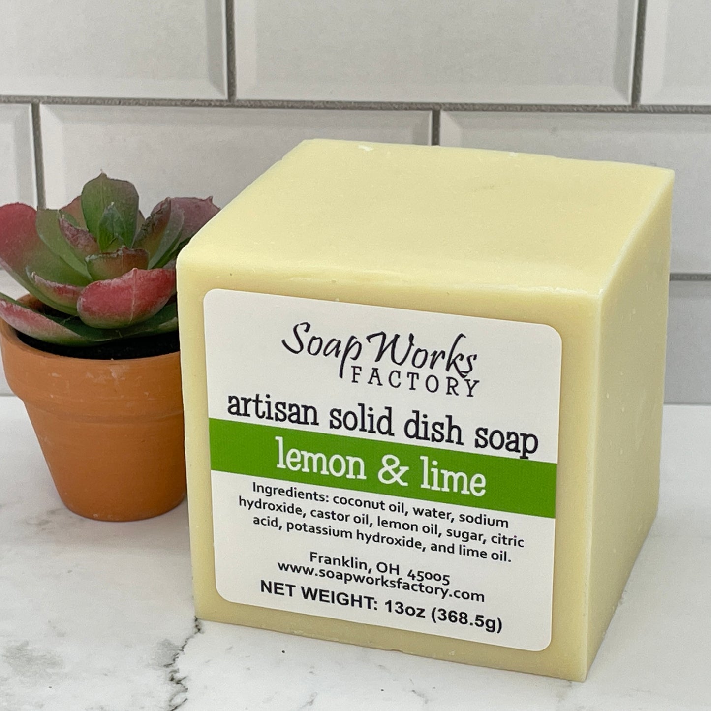 Artisan Lemon & Lime Solid Block Dish Soap