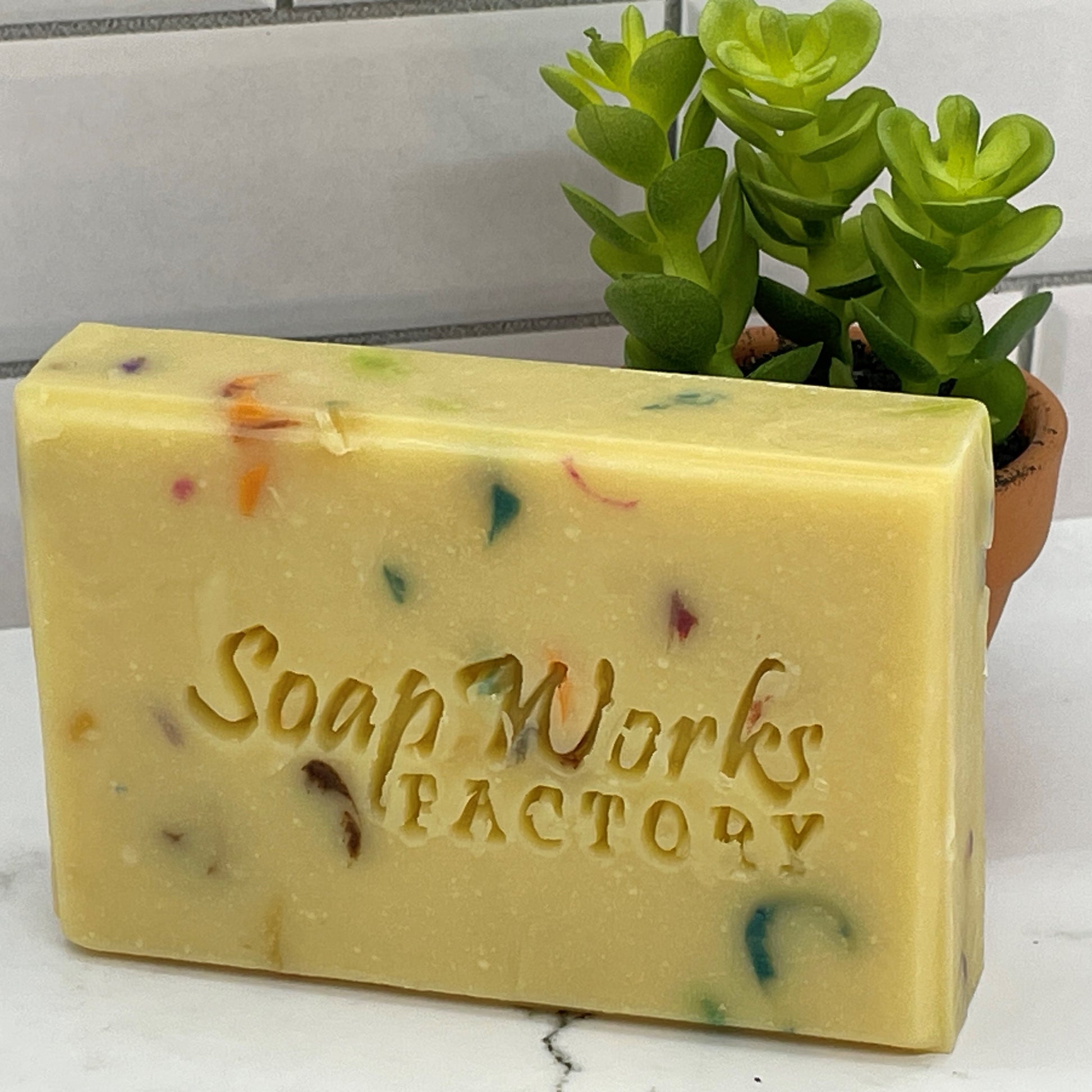 lemon and lime natural handmade soap