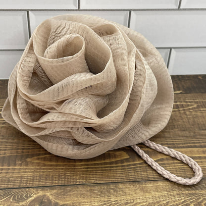 Rose Shaped Nylon Shower Pouf in 4 Colors