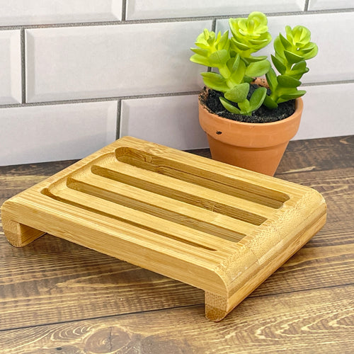 Natural Bamboo Soap Tray - Soapworks Factory (5674828791965)
