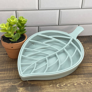 Plastic Two-Part Leaf-shaped Soap Tray in 3 Colors - Soapworks Factory (5674873684125)