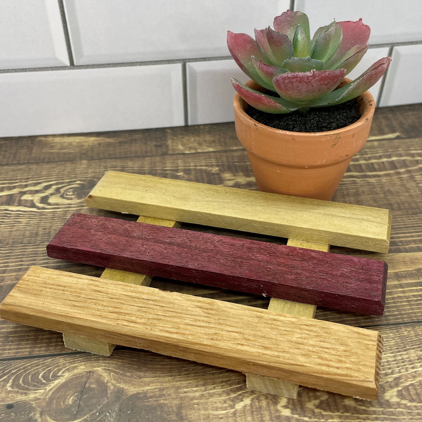 natural wood soap tray